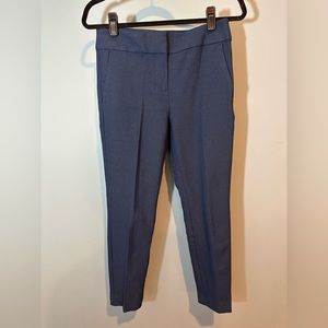 LOFT Petites Dot Patterned Ankle Pant in Dark Blue